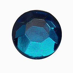 чирок Шить на горный хрусталь, многожильных ссылки, акриловые горный хрусталь, с настройками латуни, аксессуары для одежды, Плут синий, 5x5x4 мм, отверстие : 1~1.5 мм
