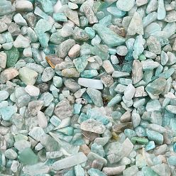 Амазонит Естественно амазонит бисер чип, нет отверстий / незавершенного, 2~8x2~4 мм, Около 340 шт / 20 г