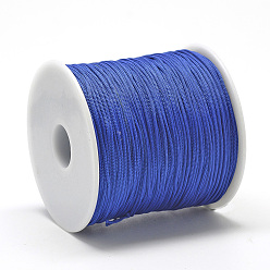 Синий Полиэфирные шнуры, синие, 0.8 мм, около 131.23~142.16 ярдов (120~130 м) / рулон