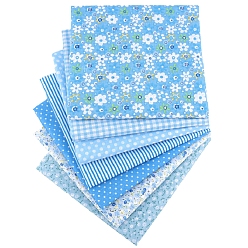 Темно-Голубой 7хлопчатобумажная ткань с принтом, для пэчворка, шить ткани для пэчворка, квадратный, глубокое синее небо, 25x25 см