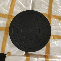 Черный Пластиковый поворотный стол для скульптуры, вращающийся поднос для торта, для скульптуры из керамической глины, чёрные, 30 см