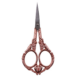 Rose Gold & Stainless Steel Color Stainless Steel Bird Scissors, Alloy Handle, Embroidery Scissors, Sewing Scissors, Rose Gold & Stainless Steel Color, 12.6cm