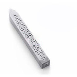 Светло-серый Diy наборы штампов с восковой печатью, сургучные палочки, без фитилей, с ложкой из нержавеющей стали, свеча, светло-серый, 90x11x11 мм