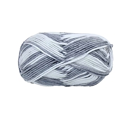 Gainsboro 6-Ply Milk Cotton Knitting Acrylic Fiber Yarn, for Weaving, Knitting & Crochet, Gainsboro, 3mm