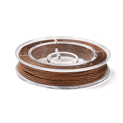 Coffee Nylon Thread for Jewelry Making, Coffee, 0.8mm, about 7.65~9.84 yards(7~9m)/roll