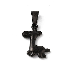 Собака Тема животных 304 подвески из нержавеющей стали, ионное покрытие (ip), чёрные, собака, 19x15x3.5 мм, отверстие : 7.5x4.5 мм