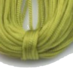 Yellow Green Polyester Hollow Yarn for Crocheting, Ice Linen Silk Hand Knitting Light Body Yarn, Summer Sun Hat Yarn for DIY Cool Hat Shoes Bag Cushion, Yellow Green, 1mm, about 54.68 Yards(50m)/Skein
