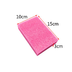 Deep Pink Rectangle Needle Felting Foam Pad, for Needle Felting Supplies, Craft Tools, Needle Felting Base, Deep Pink, 150x100x30mm