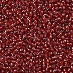 (25CF) Silver Lined Frost Ruby TOHO Round Seed Beads, Japanese Seed Beads, (25CF) Silver Lined Frost Ruby, 11/0, 2.2mm, Hole: 0.8mm, about 5555pcs/50g