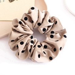 Фора Ткань ленты для волос, резинки для волос для женщин девочек, полька точка рисунок, оранжевые, 120 мм