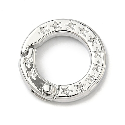 Платина Латунь оснастки застежками, без кадмия и без свинца, долговечный, стойки покрытие, платина, 21x4 мм