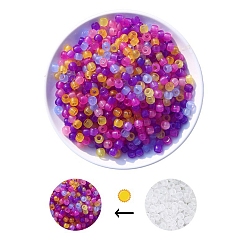 Random Color Acrylic Beads, Glow in the Dark, for DIY Jewelry Accessories, Column, Random Color, 8x6mm, Hole: 3.5mm, about 700pcs/bag