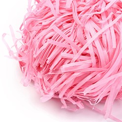 Hot Pink Raffia Crinkle Cut Paper Shred Filler, for Gift Wrapping & Easter Basket Filling, Hot Pink, 26x0.25~0.26cm