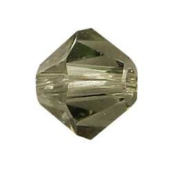 215_Diamant Noir Demi-percé cristal tchèque strass pavé de perles de boule disco, petit argile polymère autour des perles de strass tchèque, 215 _ diamant noir , pp 8 (1.4~1.5 mm), 6mm, Trou: 1.2mm