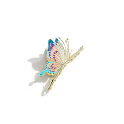 F526-4/Light Purple and Light Blue Super Fairy Painted Butterfly Wing Hair Clip - Sweet and Lovely Hair Accessories