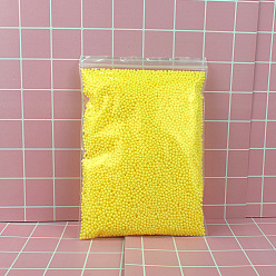 Yellow Small Craft Foam Balls, Round, for DIY Wedding Holiday Crafts Making, Gift Box Filler, Yellow, 2~4mm, 7~10g/bag