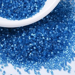 (DB1860) Окрашенный Дельфиниум с Шелковым Внутри Бусины miyuki delica, цилиндр, японский бисер, 11/0, (дБ 1860) шелк внутри окрашенного дельфиниума, 1.3x1.6 мм, отверстие : 0.8 мм, Около 2000 шт / 10 г