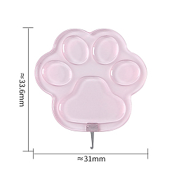 Pearl Pink Cat Claw Shaped Plastic Needle Threaders, Thread Guide Tools, with Nickle Plated Iron Hook, Pearl Pink, 3.36x3.1cm
