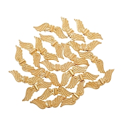 Light Gold Alloy Beads, Wing, Light Gold, 7x24mm