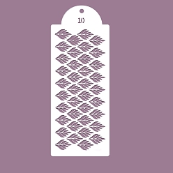 Лист Шаблоны трафаретов для рисования пластиковых питомцев, прямоугольник с рисунком смешивания, лист, 390x150 мм