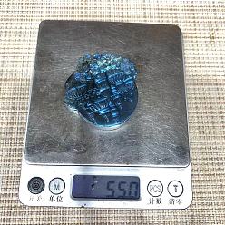 Castle Dyed Natural Labradorite Carved Display Decorations, Figurine Home Decoration, Reiki Energy Stone for Healing, Castle, 40~60mm