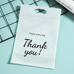 Слово 50шт. прозрачные пластиковые пакеты с застежкой-молнией и надписью «спасибо», герметичные упаковочные пакеты для выпечки, слово, 25.5 см, мешок: 22.5x15.5 см