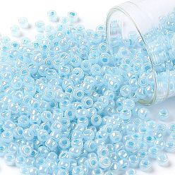 (919) Ceylon Forget Me Not Круглые бусины toho, японский бисер, (919) цейлон не забывай меня, 8/0, 3 мм, отверстие : 1 мм, Около 222 шт / 10 г