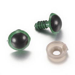 Зеленый Ремесло пластиковые куклы глаза мягкую игрушку глаза, зелёные, 12 мм