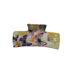 Желтый Пластиковые заколки для волос с когтями бабочки, аксессуары для волос для женщин и девочек, желтые, 105 мм