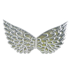 Silver Cloth Embossing Wings, AB Color, Decorate Accessories, Silver, 200x400mm