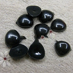 Black Plastic Craft Noses, Triangle Nose, DIY Toy Doll Making, Black, 11x9.5mm