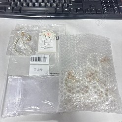 Shell Shape 10шт. подвески из АБС-пластика с имитацией жемчуга, Сплав с застежками, для брелка, украшения для сумок, 10шт. прямоугольные бумажные бирки с цветочным узором для подарков с благодарностью, формы раковины, 120 мм