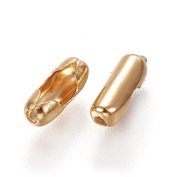 Золотой 304 нержавеющей стали соединения шаровой цепи, золотые, 7x3 мм, подходит для шариковой цепи 2 мм