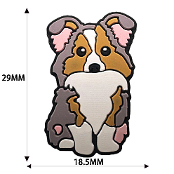 Античный Белый Экологичные силиконовые фокусные бусины в форме собаки, пищевые, экологически чистые, старинный белый, 29x18.5 мм