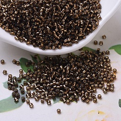 (DB0150) Silver Lined Root Beer MIYUKI Delica Beads, Cylinder, Japanese Seed Beads, 11/0, (DB0150) Silver Lined Root Beer, 1.3x1.6mm, Hole: 0.8mm, about 10000pcs/bag, 50g/bag