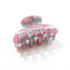 pink blue Tortoise Shell Hair Clip for Women, 6cm Barrette Claw Clamp with Acetic Acid Resin Texture, Fashionable Hair Accessories