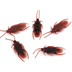 Темно-Красный Реалистичные террористические пластиковые фигурки насекомых, игрушки, игрушки-симуляторы Хэллоуина, темно-красный, 70x20 мм