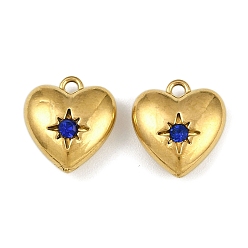 Реактивный Самолет 304 прелести нержавеющей стали, со стразами, шарма сердца, реальный 18 k позолоченный, ионное покрытие (ip), струя, 13.5x12.5x5.5 мм, отверстие : 1.5 мм