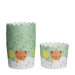 Green Cupcake Paper Baking Cups, Greaseproof Muffin Liners Holders Baking Wrappers, Green, 70x55mm, about 50pcs/set