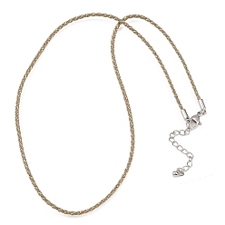 Темно-Серый 2мм нейлоновый плетеный шнур для изготовления ожерелий, с латунными выводами и 202 застежками из лобстера из нержавеющей стали, платина, долговечный, стойки покрытие, темно-серый, 17.72 дюйм (45 см)