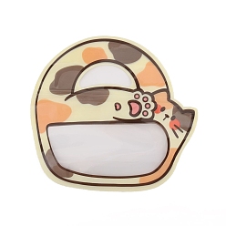 Cat Shape Мультяшные животные пластиковые печенья подарочные пакеты с замком-молнией, многоразовые упаковочные пакеты, верхнего уплотнения, самоклеящиеся пакеты для конфет, форма кошки, 26.6x20 см