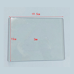 Clear Tools - Embossed Plastic Pads Embossing Machine for Arts & Crafts, Scrapbooking & Cardmaking, Clear, 19.5x15x0.3cm