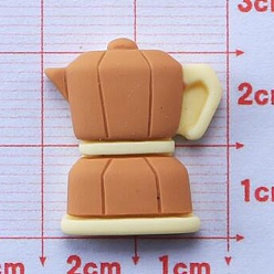 Tool Кабошоны из непрозрачной смолы на тему кемпинга, кемпинг чайник, инструмент, 21x19 мм