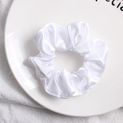 C83-White Colorful Satin Hairband for Women - Stylish and Comfortable Headband for All Occasions.