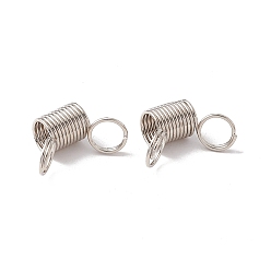 Stainless Steel Color 201 Stainless Steel Beading Stoppers, Mini Spring Clamps for Beading Jewelry Making, Stainless Steel Color, 1.9x2.75~2.8x1.1cm, Inner Diameter: 0.8cm