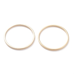 Real 24K Gold Plated Brass Linking Rings, Long-Lasting Plated, Round Ring, Real 24K Gold Plated, 22x1mm, Inner Diameter: 20mm