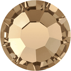 10210 Lt. Smoked Topaz Камни preciosa® crystal hotfix с плоской основой, чешский хрусталь, круглый(438 11 612 шатон роза вива 12 ®), 10210 lt. дымчатый топаз, ss 8 (2.3~2.5 мм)