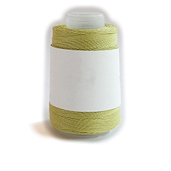 Yellow Green 280M Size 40 100% Cotton Crochet Threads, Embroidery Thread, Mercerized Cotton Yarn for Lace Hand Knitting, Yellow Green, 0.05mm