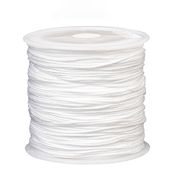 White Nylon Thread, White, 0.8mm, about 45m/roll