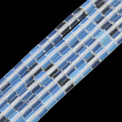 Опал Opalite бисер пряди, колонка, 4.5x4.5 мм, отверстие : 0.8 мм, около 85~89 шт / нитка, 14.88''~15.16'' (37.8~38.5 см)